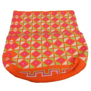 Sophie Anderson Orange Pink Yellow Geometric Bag - 14x12.75”